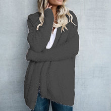 Load image into Gallery viewer, SVOKOR Hooded Long Section Cardigan Warm Autumn Winter Women Sweater Loose Women's Knitted Jacket