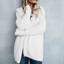 Load image into Gallery viewer, SVOKOR Hooded Long Section Cardigan Warm Autumn Winter Women Sweater Loose Women's Knitted Jacket